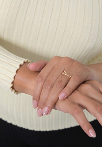 ELLI PREMIUM Ring in Goud: voorkant