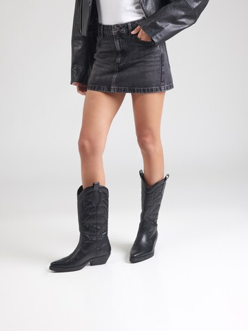 Gonna di TOPSHOP in nero: frontale