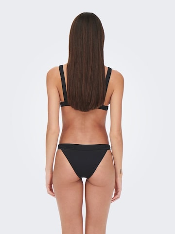 ONLY Triangel Bikini in Schwarz