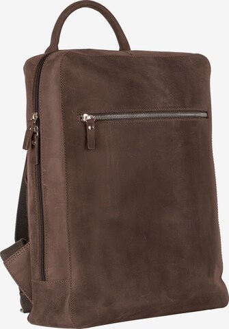 LEONHARD HEYDEN Backpack 'Salisbury' in Brown: front