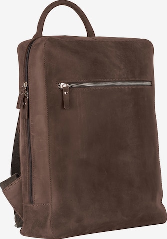 LEONHARD HEYDEN Backpack 'Salisbury' in Brown: front