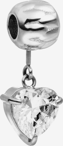 PURELEI Anhänger 'White Heart' in Silber: Vorderseite