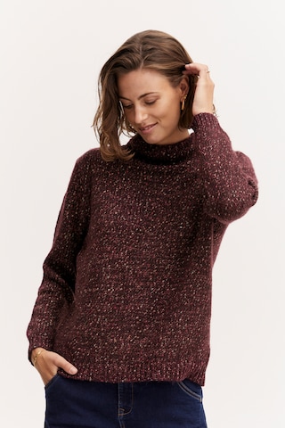 Fransa Strickpullover FRSPOT PU 1 in Lila: predná strana