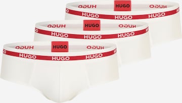 HUGO Red - Boxers 'HIPBR' em branco: frente