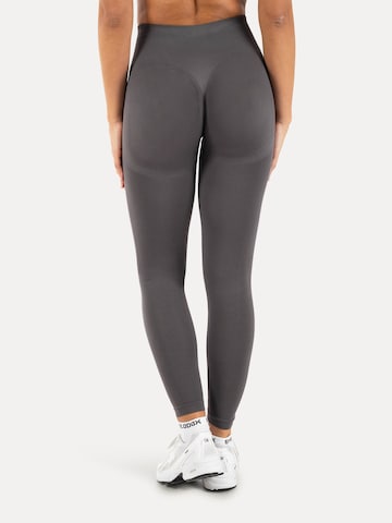 Coupe slim Leggings 'Vonda' Smilodox en gris