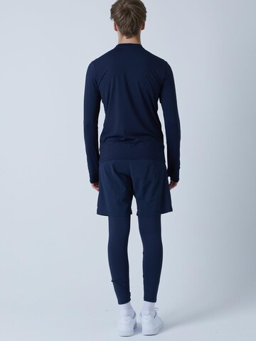 SPORTKIND Performance shirt 'Langarmshirt High-Neck' in Blue