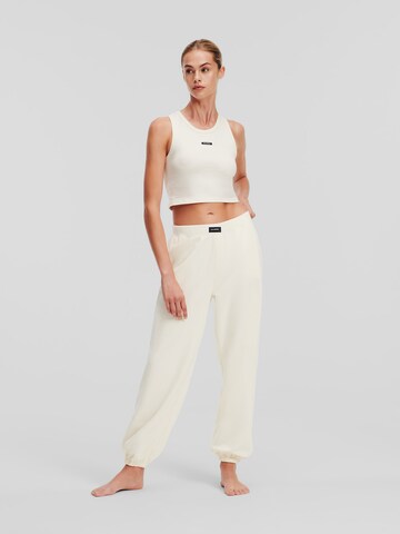 Loosefit Pantalon Karl Lagerfeld en blanc