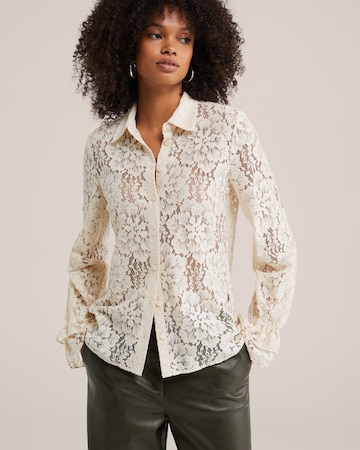 WE Fashion Blus i vit: framsida