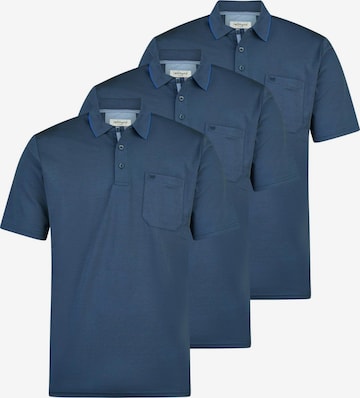 redmond Shirt 'Basic' in Blau: Vorderseite