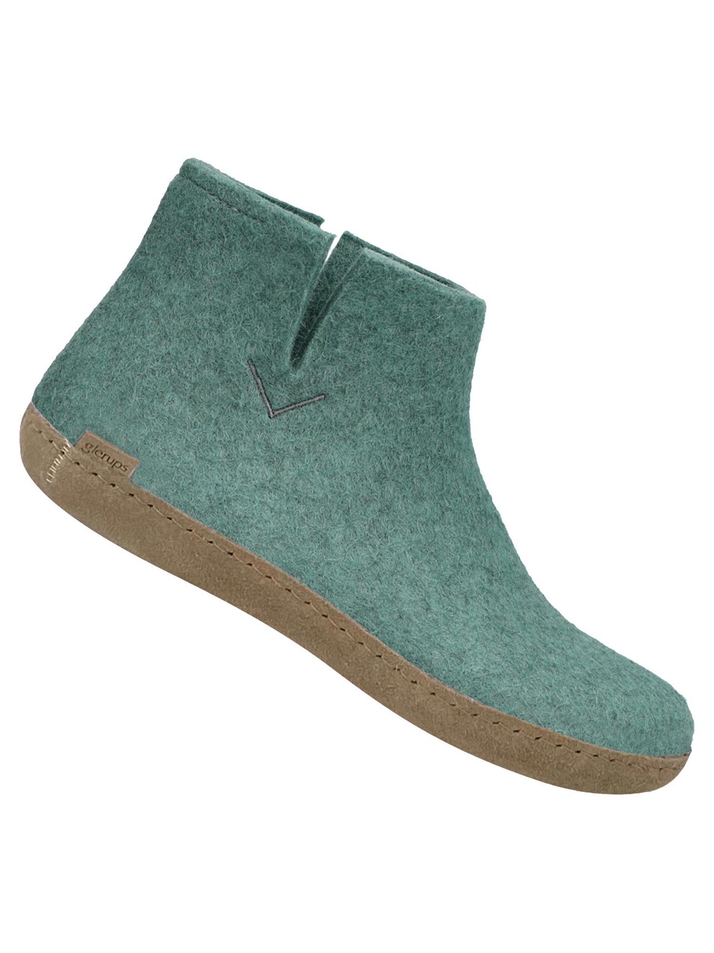 Glerups Slipper 'Ledersohle' in Blue