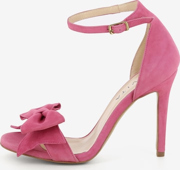 Sandales à lanières 'EVA' EVITA en rose : devant