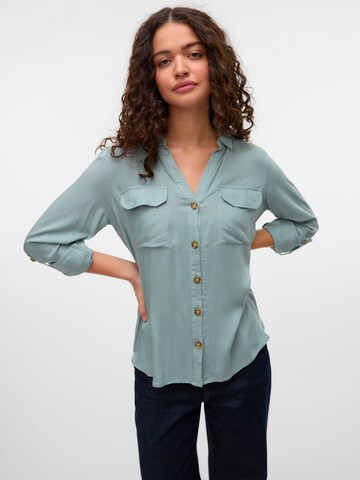 Chemisier 'VMBumpy' VERO MODA en vert