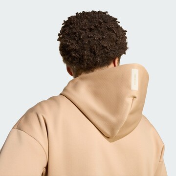 ADIDAS SPORTSWEAR Sports sweat jacket 'Z.N.E.' in Brown