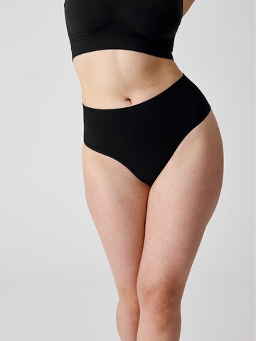 SNOCKS Shaping Tanga High Waist in Schwarz