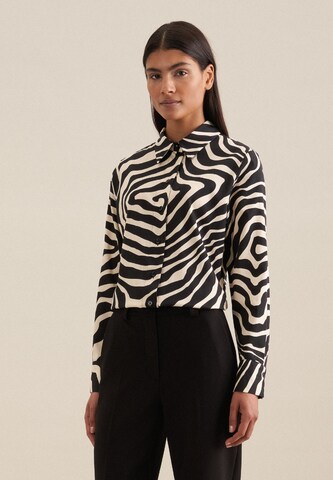 SEIDENSTICKER Blouse ' Schwarze Rose ' in Beige: front