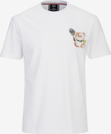 T-Shirt 'Rafael Tennis 3' 19V69 ITALIA en blanc : devant