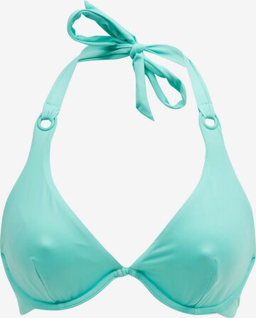 Orsay Triangle Bikini Top in Blue: front