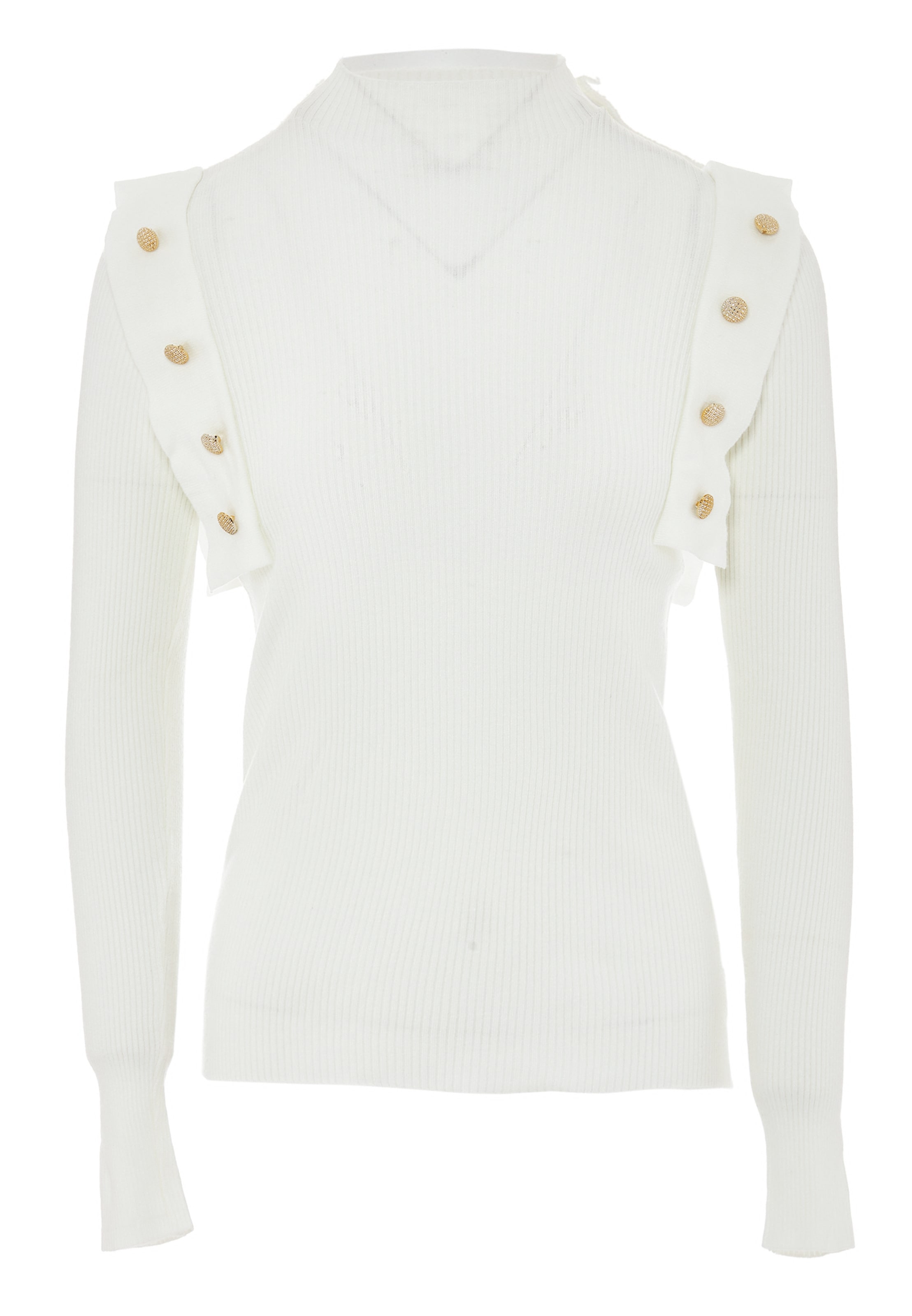 NAEMI Pullover in Weiß: Vorderseite