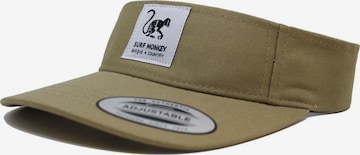 Visière Surf Monkey en beige : devant