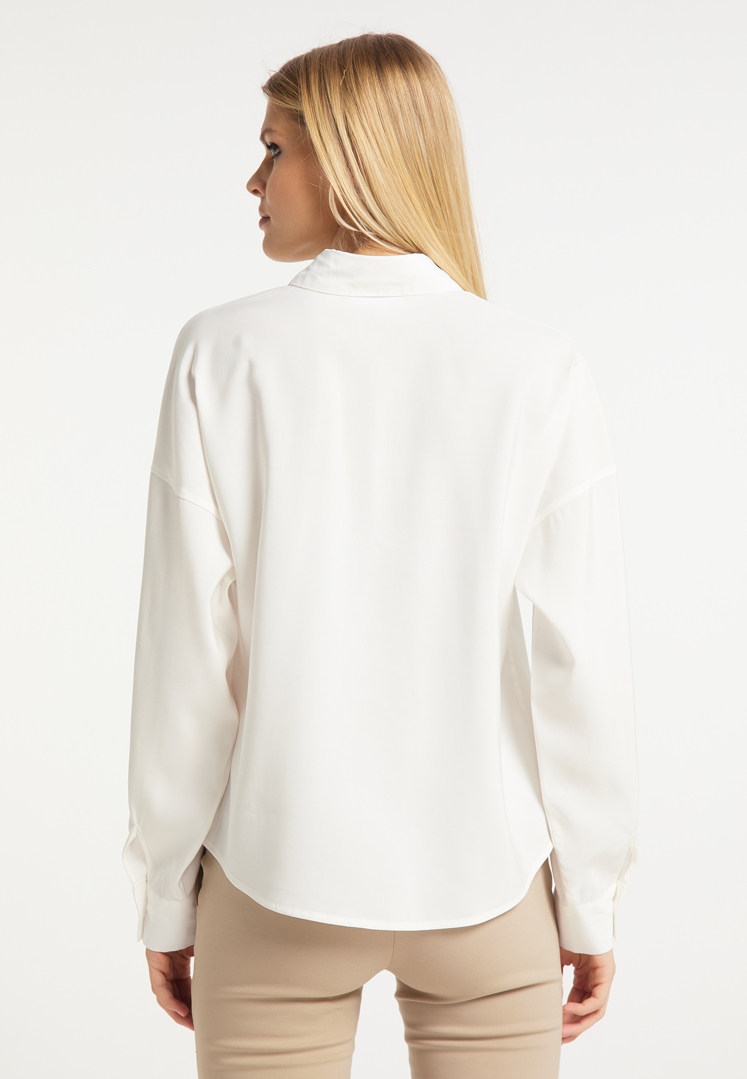 Donna Taglie comode RISA Camicia da donna in Bianco 