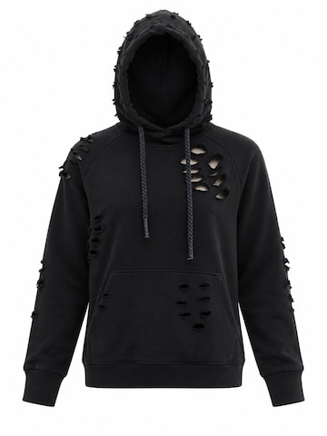 SCR. Sweatshirt 'NIRORA HOODIE' i svart: framsida