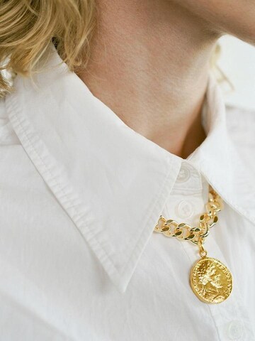 Les Reines Kæde 'Gilded Grace - Statement Necklace 24K Gold Plated' i guld