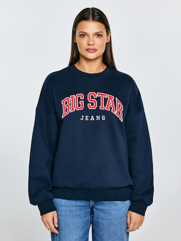 BIG STAR Sweatshirt 'Rubena' in Blue: front