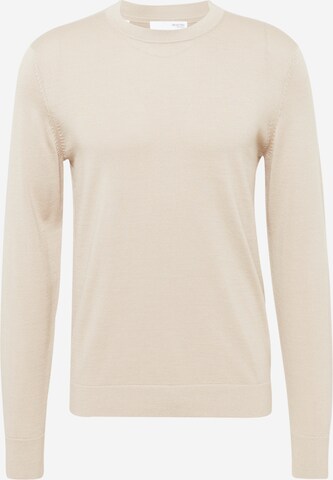 Pullover 'Town' di SELECTED HOMME in beige: frontale