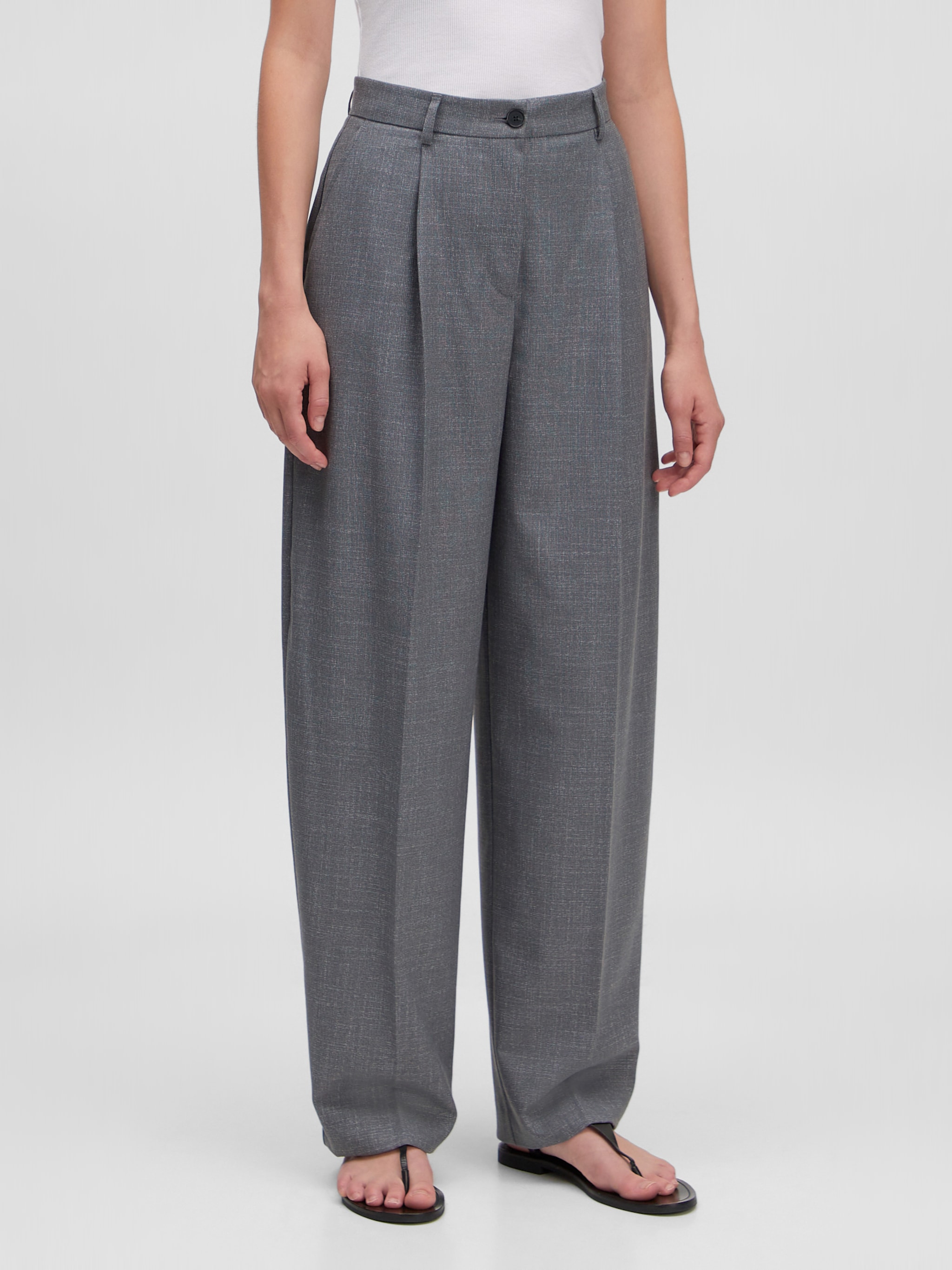 EDITED Produits Pantalon à plis 'Verona' gris