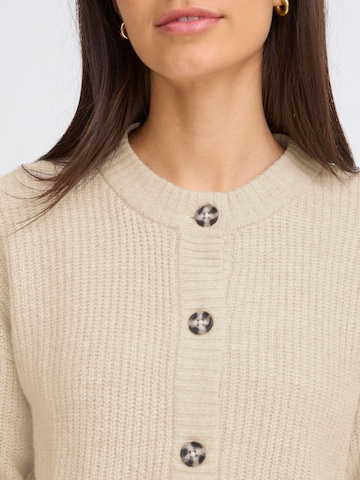 Oxmo Gebreid vest in Beige