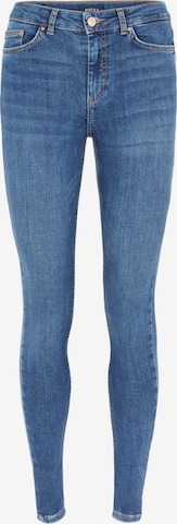 PIECES Skinny Jeans 'Delly' in Blauw: voorkant