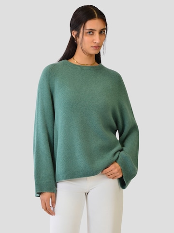 Lilavie Pullover 'Sophiaa' in Grün: Vorderseite