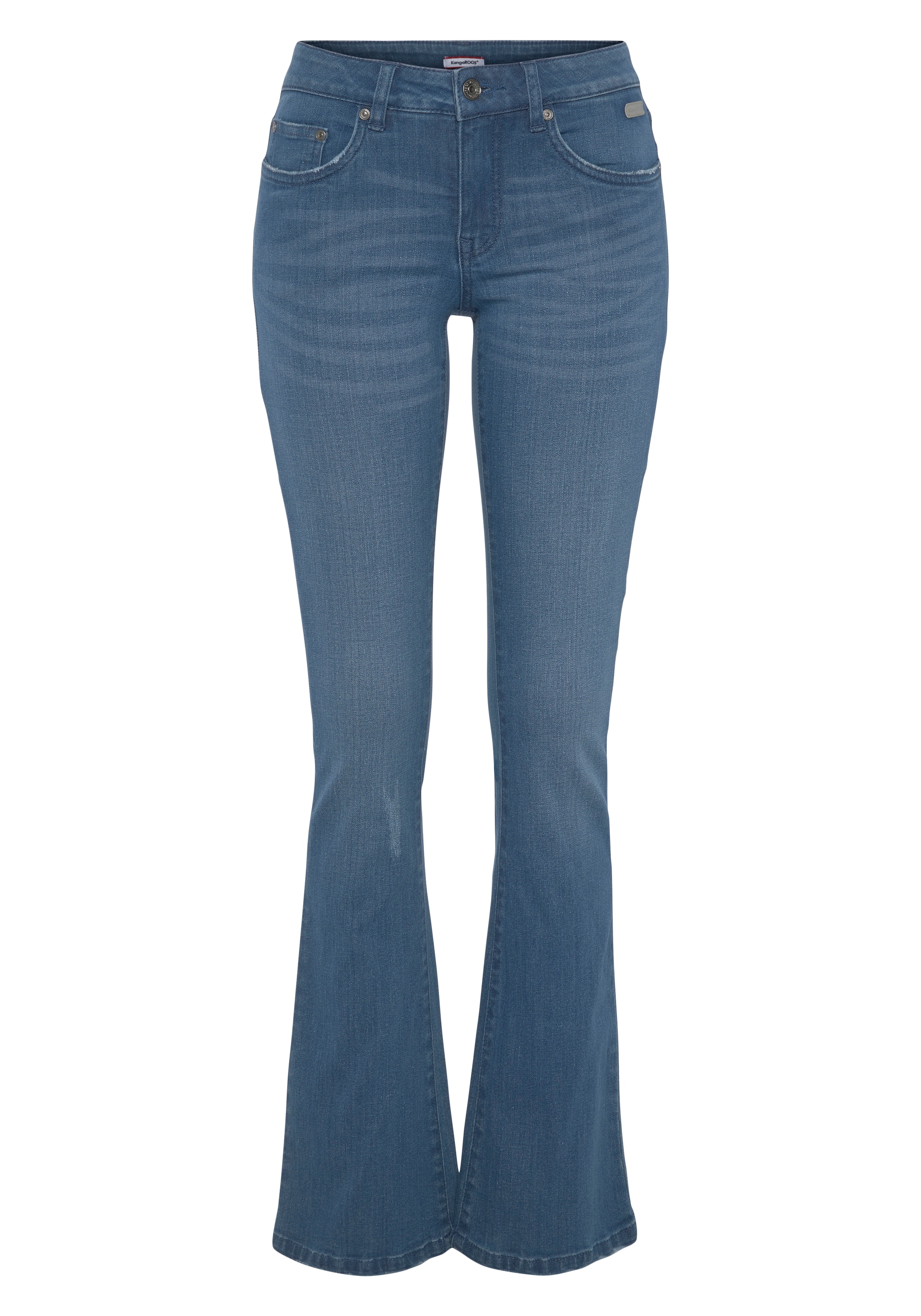 KangaROOS Flared Jeans in Blau: Vorderseite