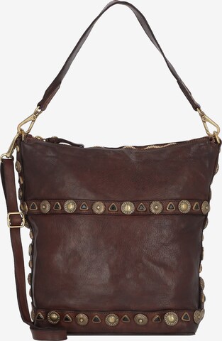 Campomaggi Shoulder Bag in Brown: front