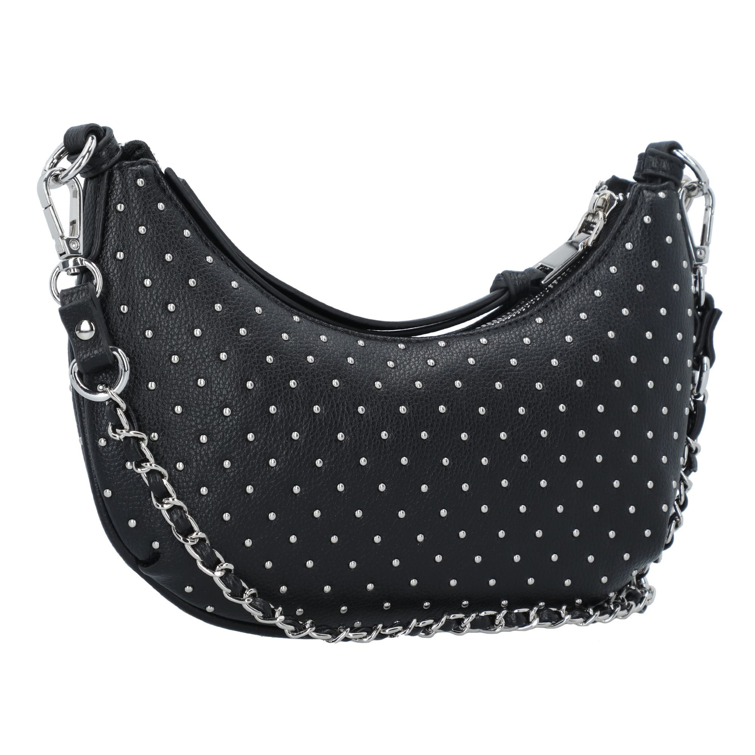 Seidenfelt Schultertasche 'Jomala' in Schwarz