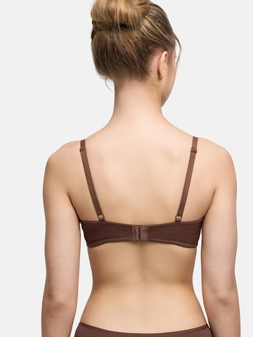 cfab by creamy fabrics T-shirt Bra 'Baumwoll T-Shirt-BH mit Bügel' in Brown