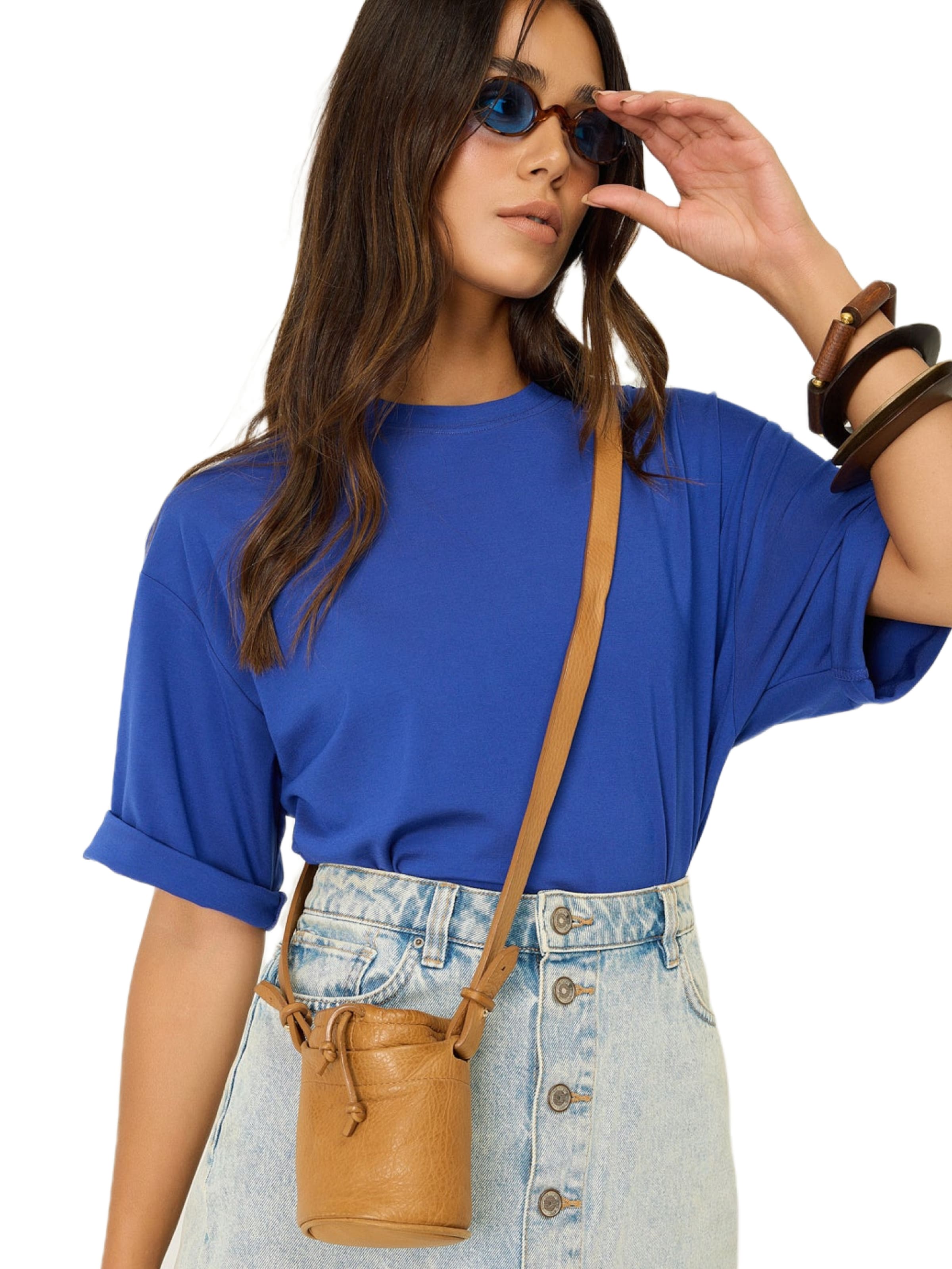 No Matter What Shirt in Blauw