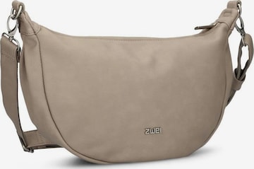 ZWEI - Bolso de mano 'MADEMOISELLE.M M70' en marrón: frente