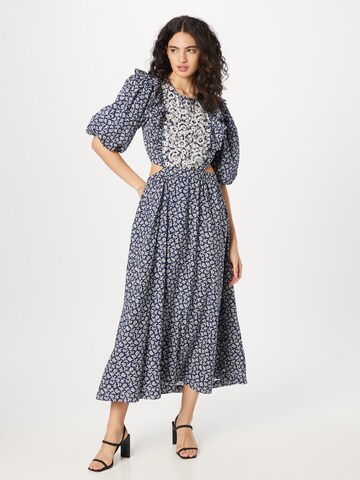 Robe Warehouse en bleu : devant