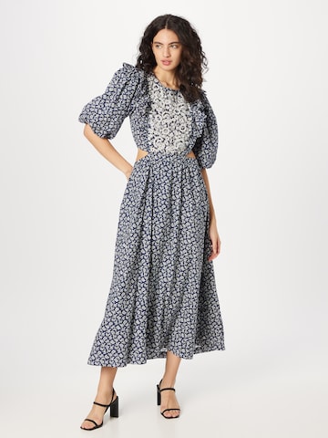 Robe Warehouse en bleu : devant