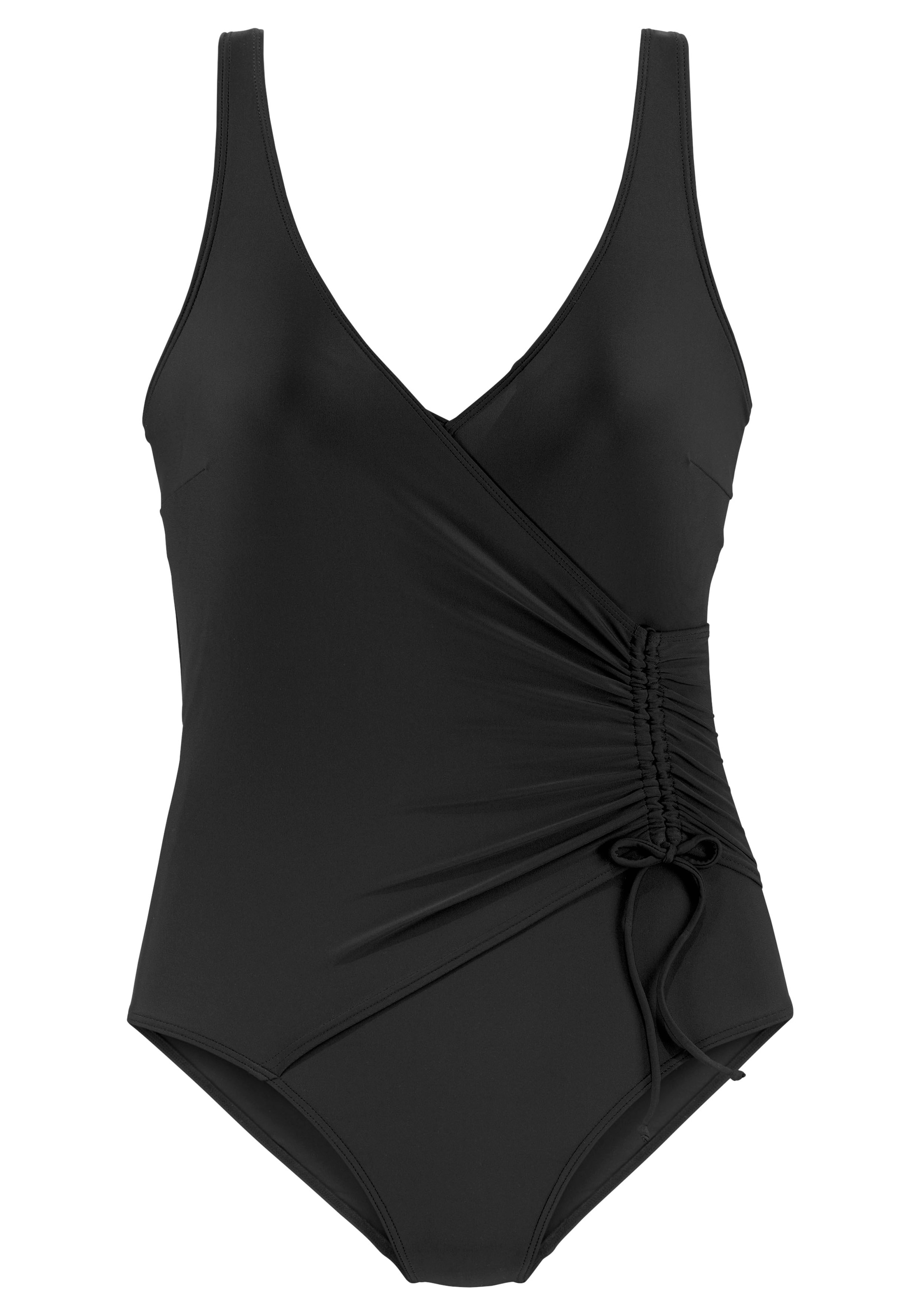 LASCANA Μπουστάκι Ολόσωμο μαγιό σε μαύρο: μπροστά