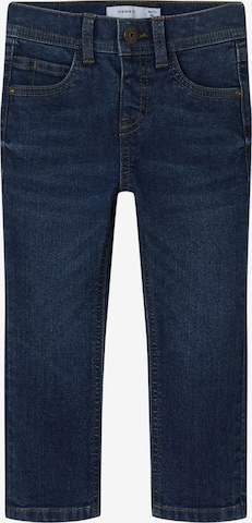 mėlyna NAME IT Prigludęs Džinsai 'NMMSILAS': priekis