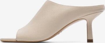 Mule 'BIAELLA ' Bianco en beige : devant