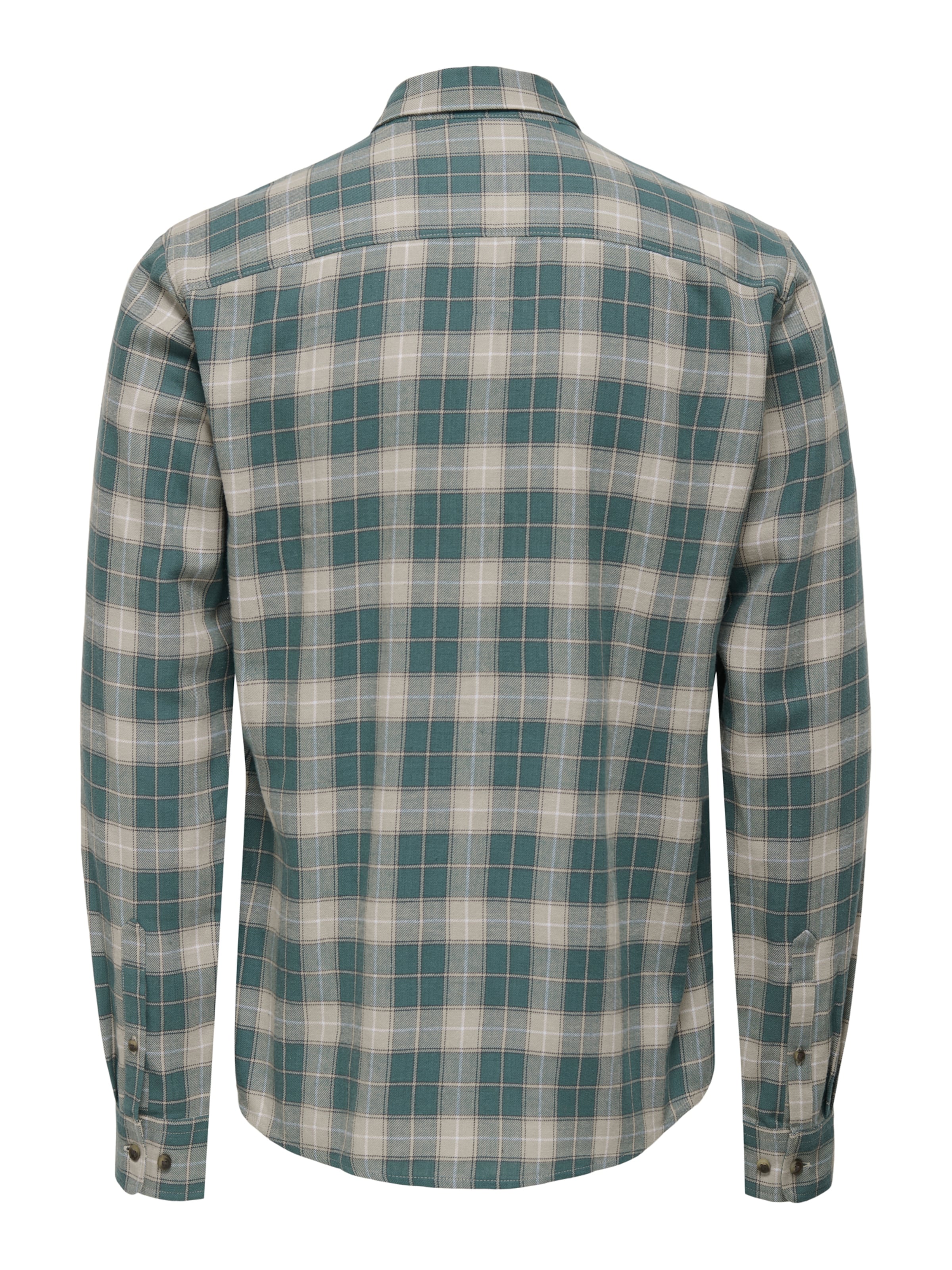 Coupe regular Chemise 'ONSKIM' Only & Sons en vert : derrière