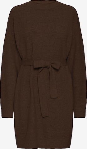 ICHI - Vestido de punto 'IHDASILA' en marrón: frente