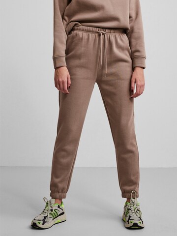 PIECES Tapered Broek 'Chilli' in Beige: voorkant