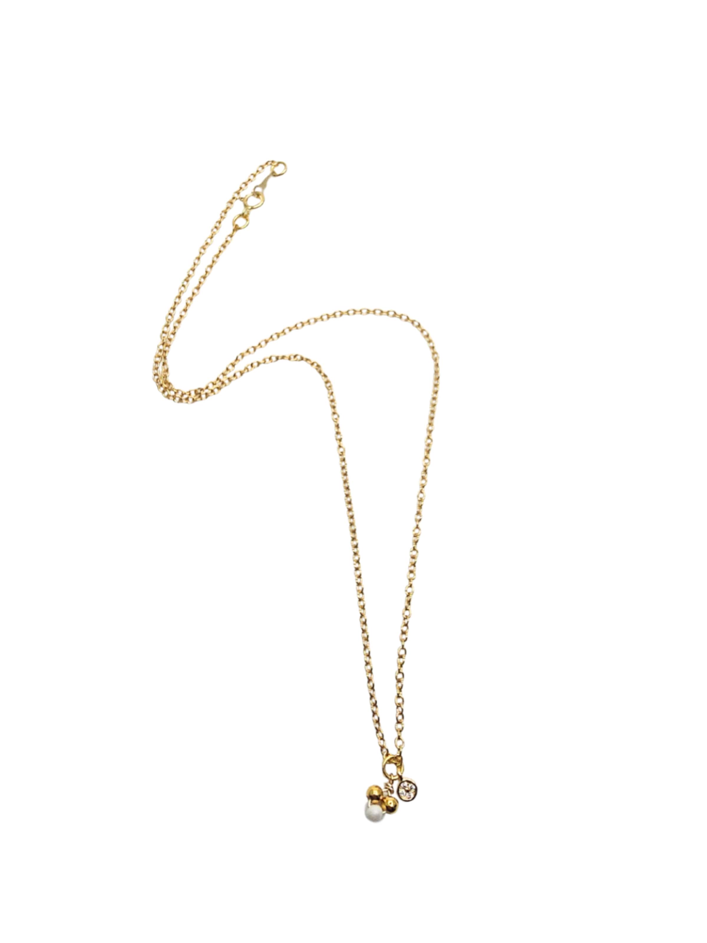 Chaîne 'Carla' LA MAISON GISEL B. en jaune : devant