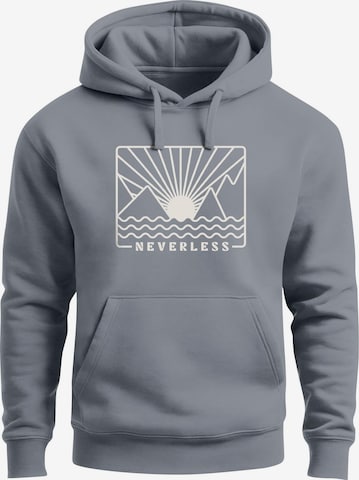 Neverless Sweatshirt 'Sonnenuntergang' in Grau: Vorderseite