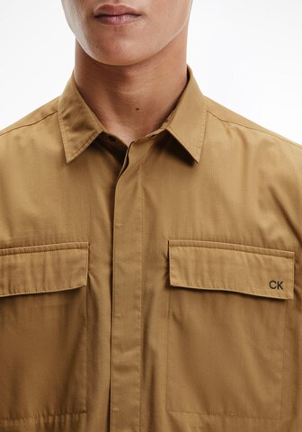 Calvin Klein Regular fit Button Up Shirt in Green