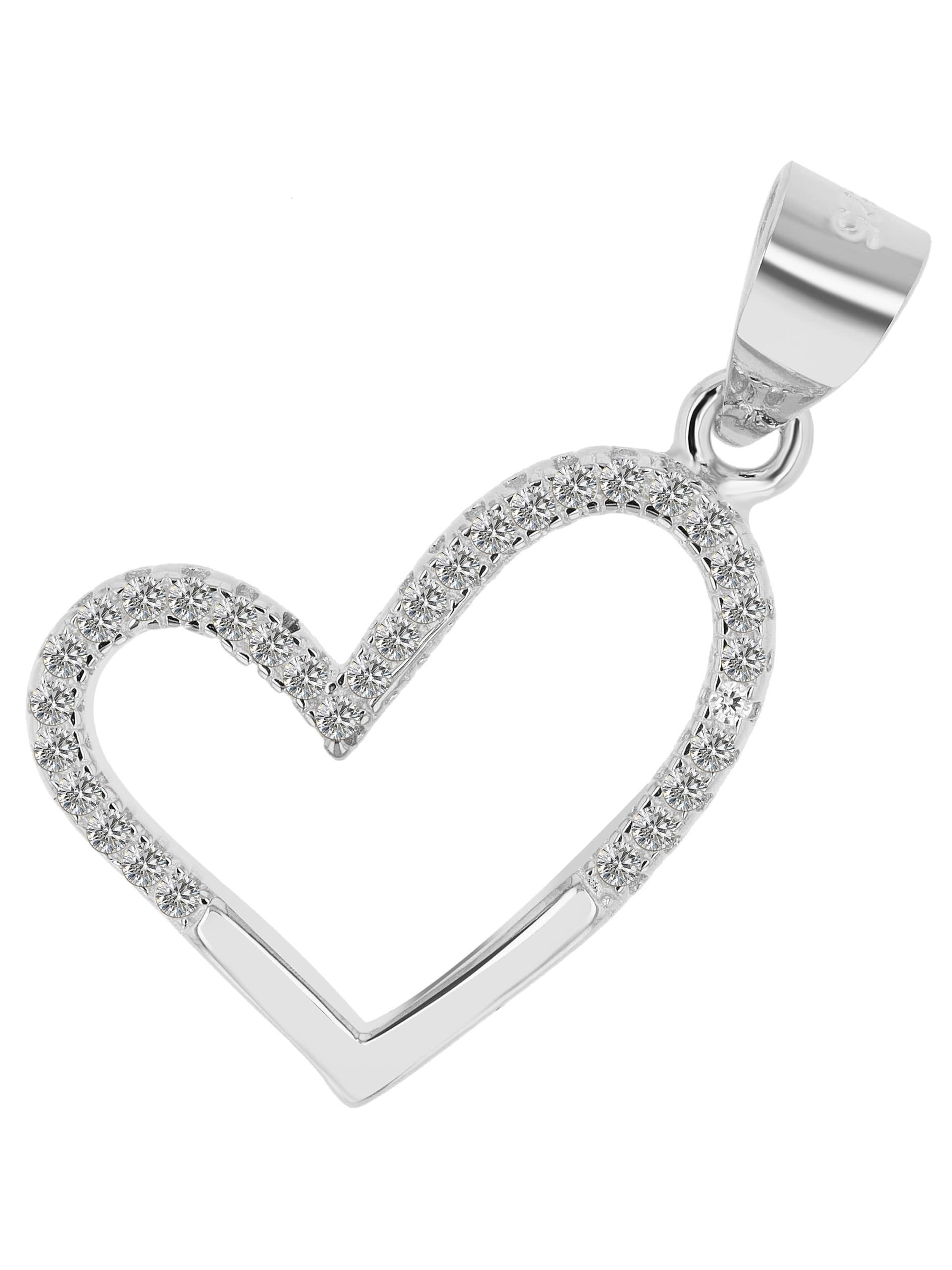 Akzent Pendant 'Carlee, 925 Sterlingsilber, langlebig' in Silver: front